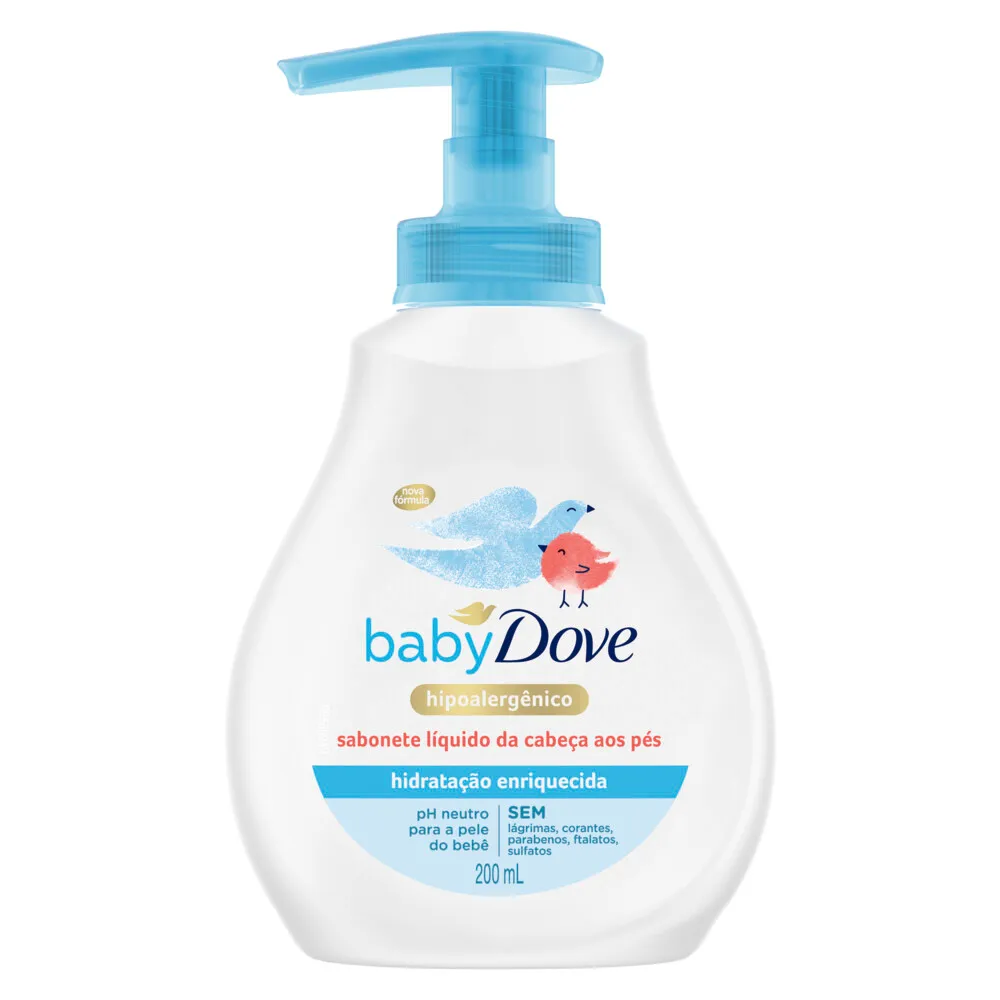 Dove Jabón Líquido Corporal Dove Baby Hidratación Enriquecida x 200 ml