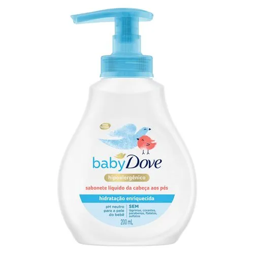 Dove Jabón Líquido Corporal Dove Baby Hidratación Enriquecida x 200 ml