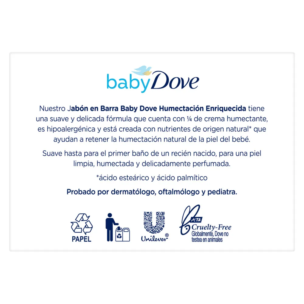 Dove Jabón en Barra Dove Baby Humectación Enriquecida x 75 g