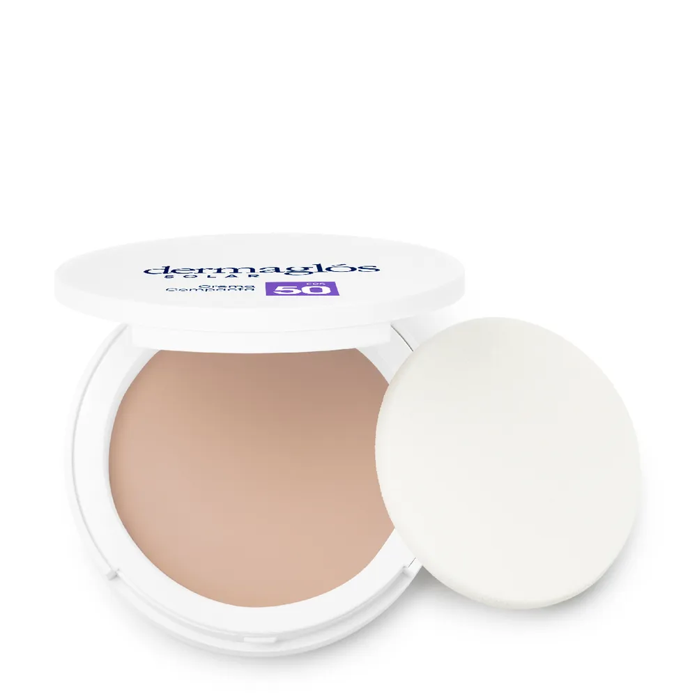 Dermaglós Protector Solar Facial Dermaglós Crema Compacta Fps 50+ Tono 1 x 10 g
