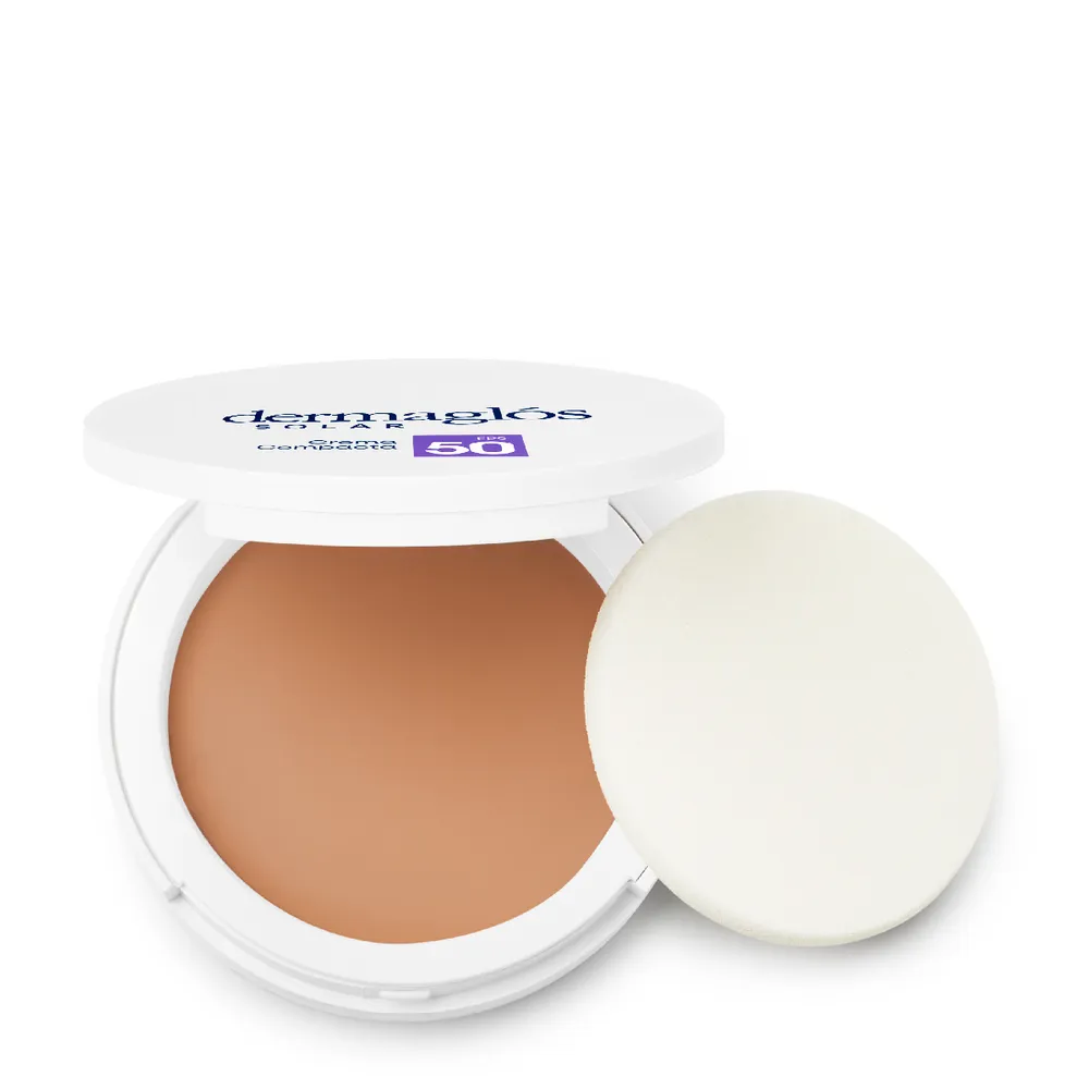 Dermaglós Protector Solar Facial Dermaglós Crema Compacta Fps 50+ Tono 2 x 10 g