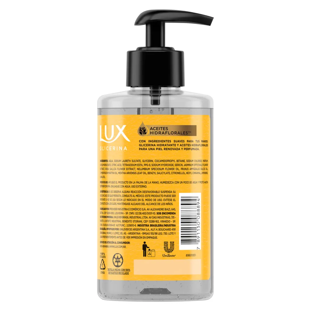 Lux Jabón Líquido Lux Glicerina Manzanilla x 300 ml