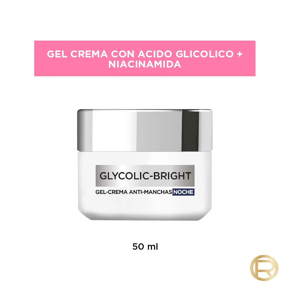 L'Oréal París Gel Crema L'Oréal París Glycolic Bright Anti-Manchas Noche x 50 ml