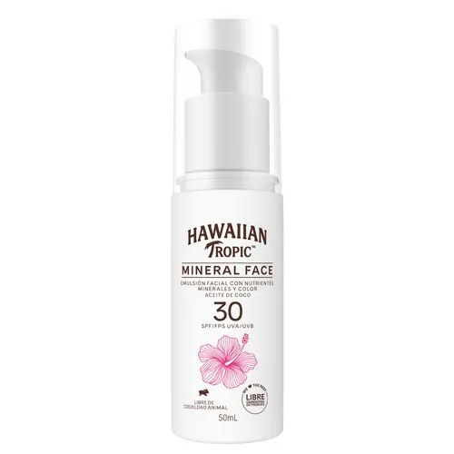 Hawaiian Tropic Emulsión Facial Hawaiian Tropic Mineral Fps 30 x 50 ml