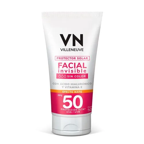 Villeneuve Protector Solar Facial Villeneuve Sin Color Fps 50 x 50 ml