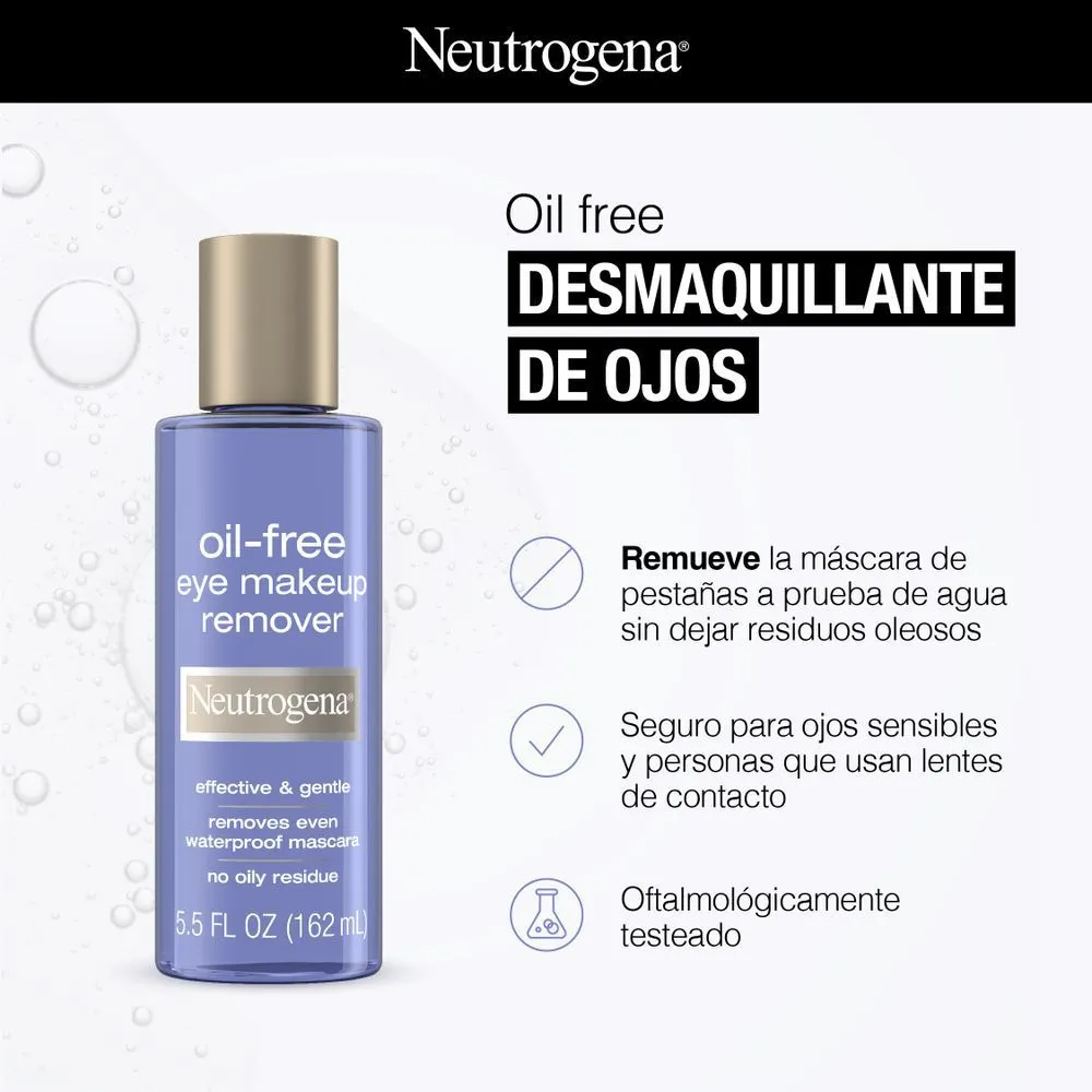 Neutrogena Desmaquillante de Ojos Neutrogena Oil-Free x 162 ml
