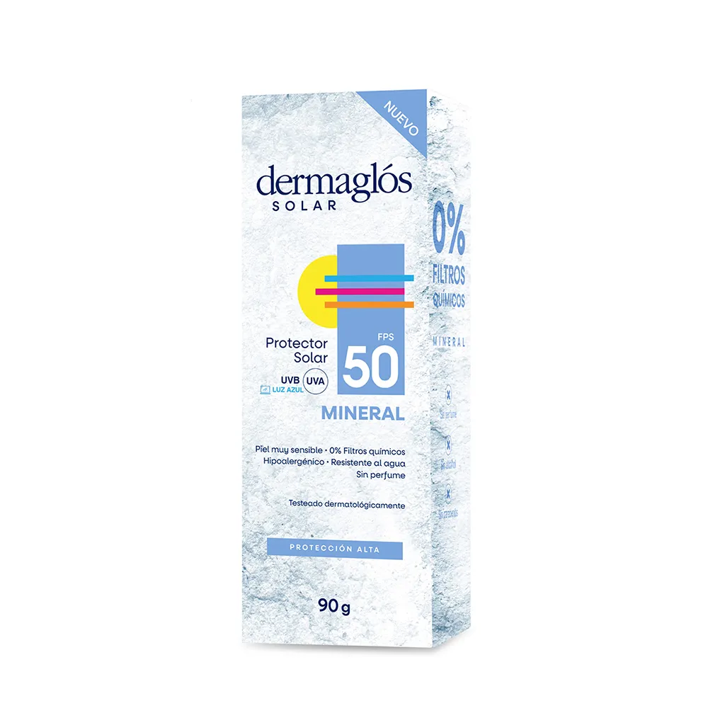 Dermaglós Protector Solar Dermaglós Emulsión Mineral Fps 50 x 90 g