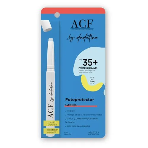 Acf Protector Labial Acf by Dadatina Fps 35 Camuflaje x 1 g