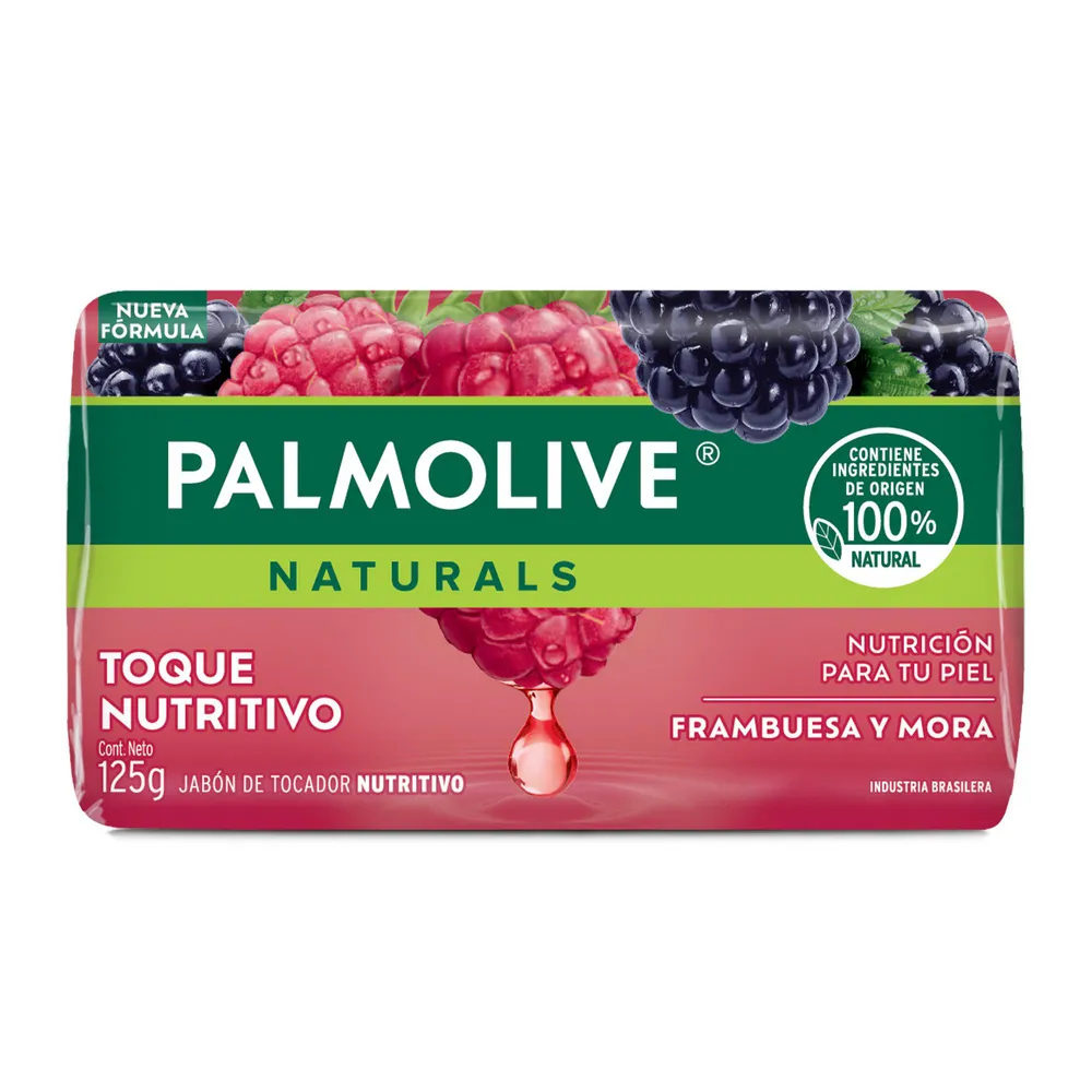 Palmolive Jabón en Barra Palmolive Naturals Frambuesa y Mora x 125 g