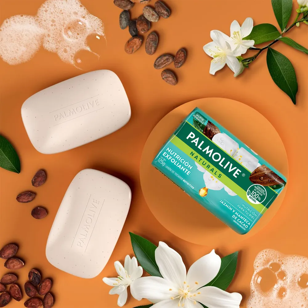 Palmolive Jabón en Barra Palmolive Natural Jazmín y Cacao x 125 g
