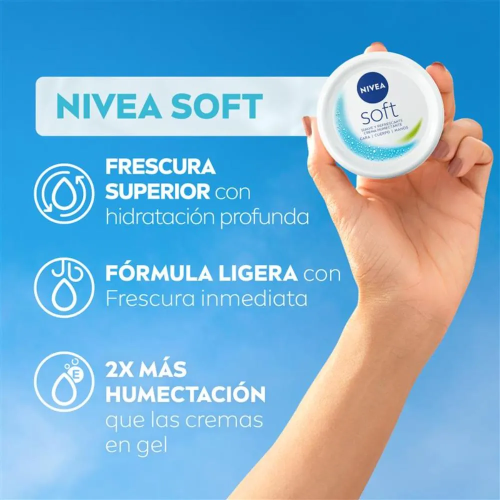 Nivea Crema Hidratante Nivea Soft Intensiva x 200 ml