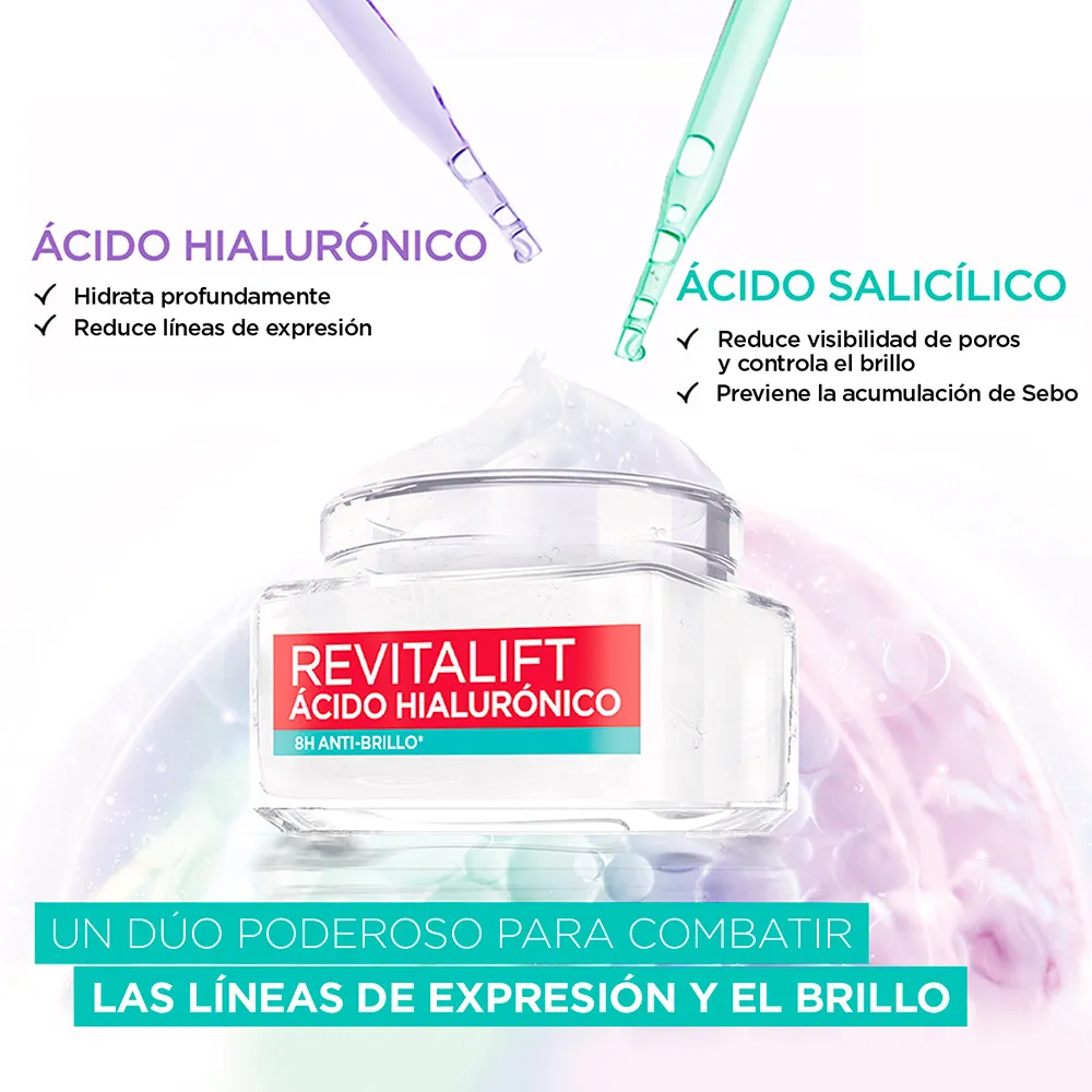 L'Oréal París Gel Crema Anti Brillo L'Oreal Paris Revitalift