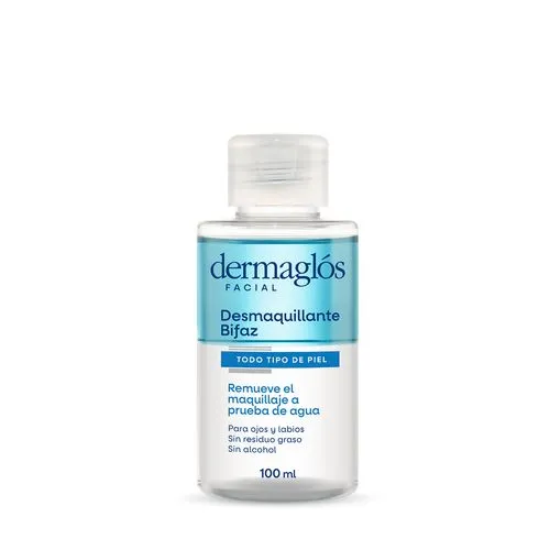 Dermaglós Desmaquillante de Ojos Dermaglós Bifaz x 100 ml
