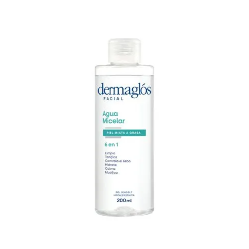 Dermaglós Agua Micelar Dermaglós Piel Mixta a Grasa x 200 ml