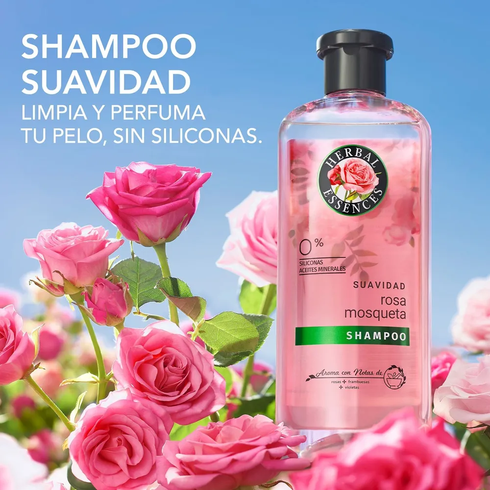 Herbal Essences Shampoo Herbal Essences Rosa Mosqueta x 400 ml