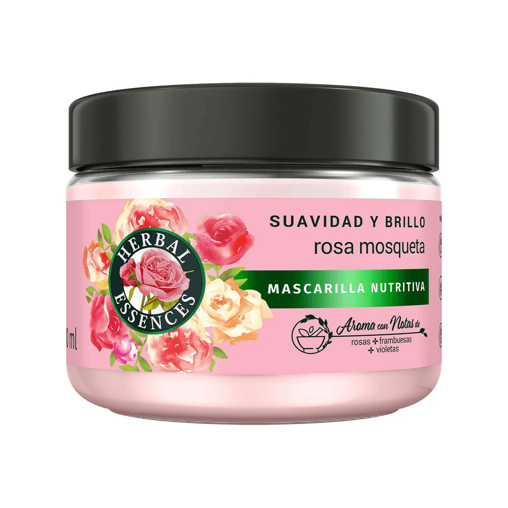 Herbal Essences Mascarilla Capilar Herbal Essences Rosa Mosqueta x 300 ml