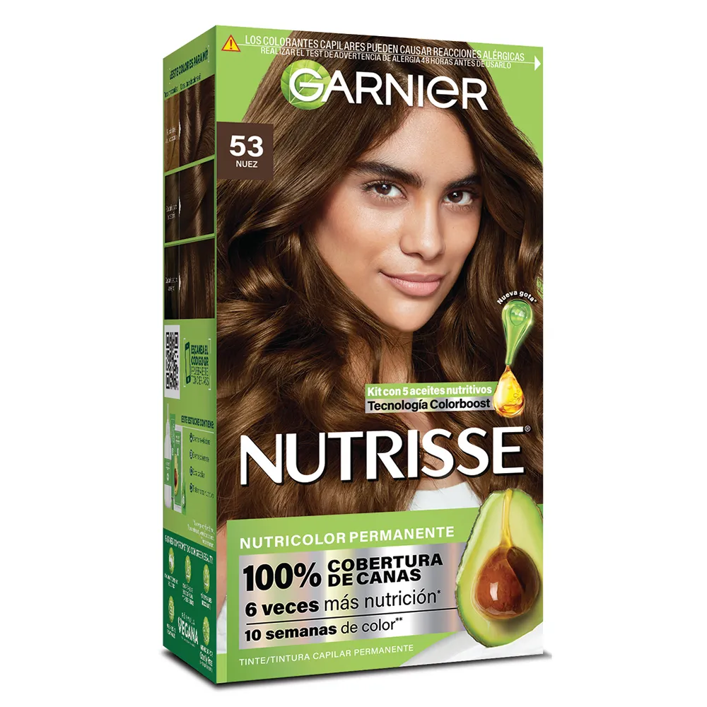 Garnier Kit Coloración Permanente Nutrisse Clásicos 53 Nuez x 45 g