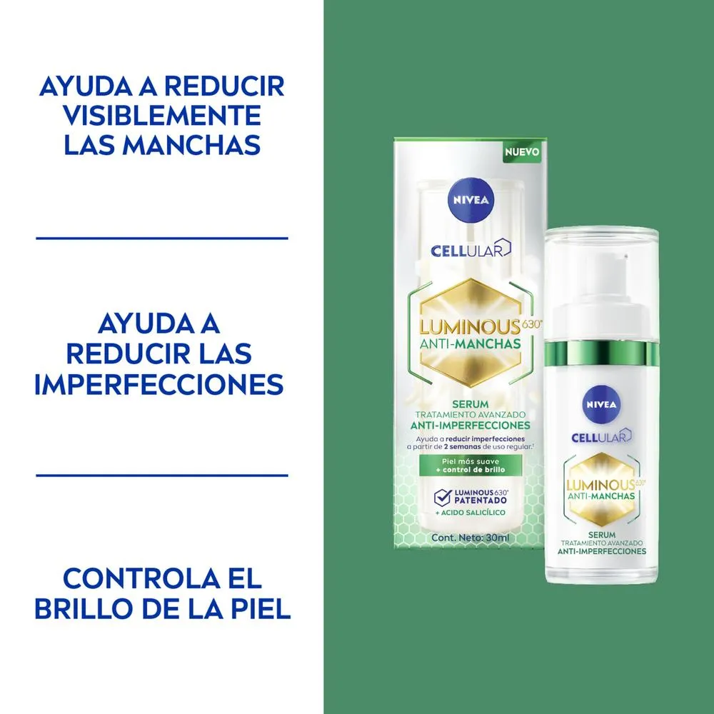 Nivea Sérum Anti-Manchas Nivea Luminous 630 Anti-Imperfecciones x 30 ml