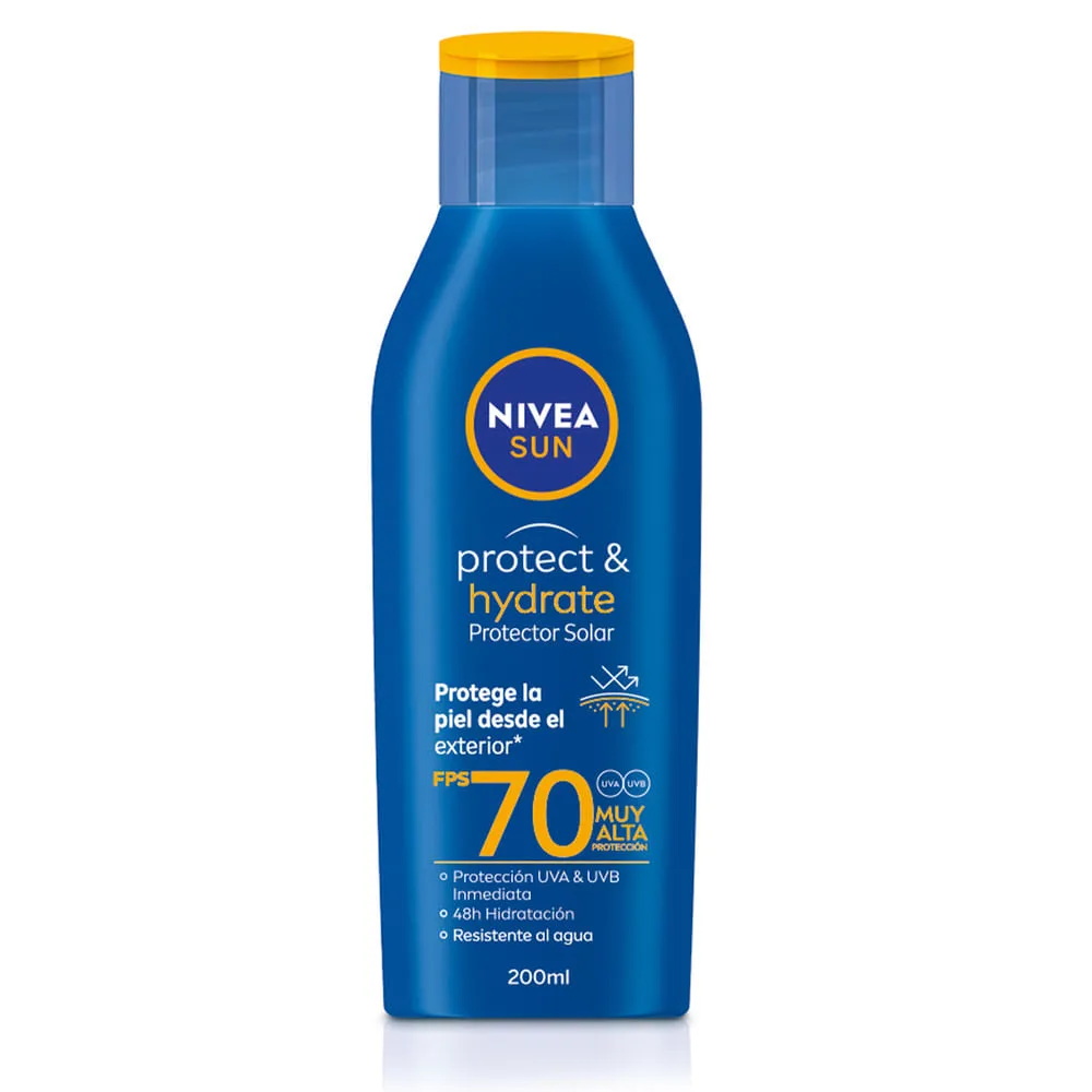 Nivea Protector Solar Nivea Protect & Hydrate Loción Humectante Fps 70 x 200 ml