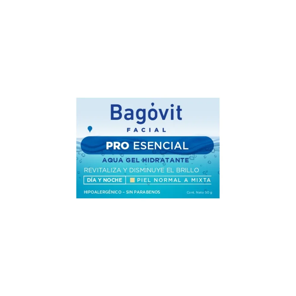 Bagóvit Crema Facial Bagovit Pro Esencial Aqua Gel Hidra x 50 g