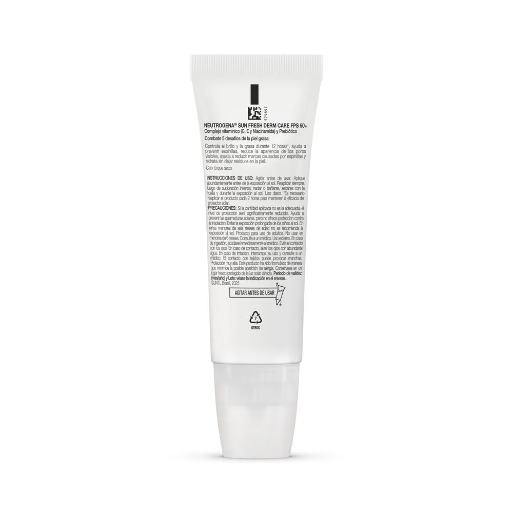 Neutrogena Protector Solar Facial Neutrogena Sun Fresh Oil Control sin Color Fps 50+ x 40 ml