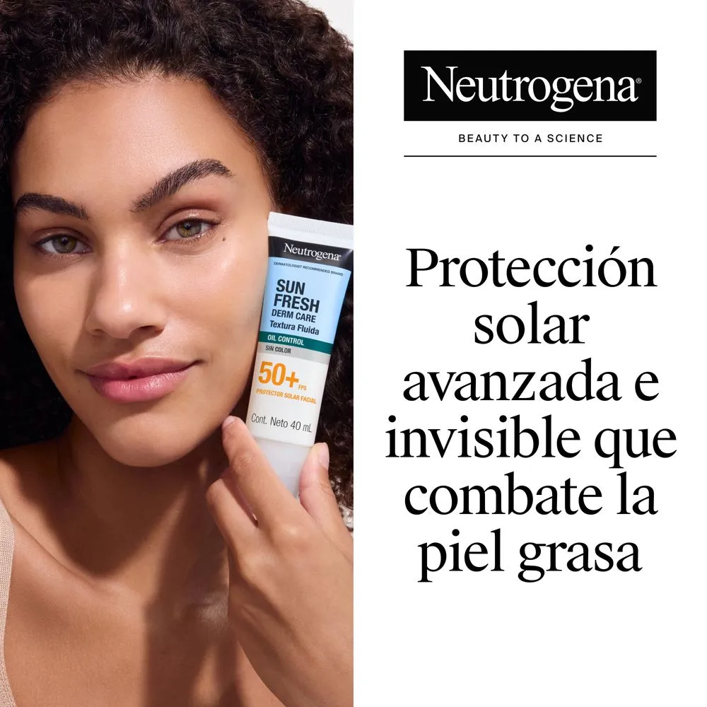 Neutrogena Protector Solar Facial Neutrogena Sun Fresh Oil Control sin Color Fps 50+ x 40 ml