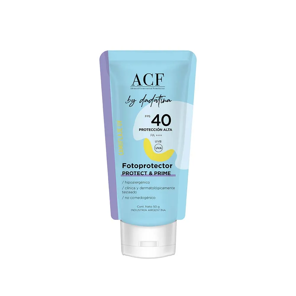 Acf Fotoprotector Acf By Dadatina Uv Spf 40 Protect & Prime x 50 g