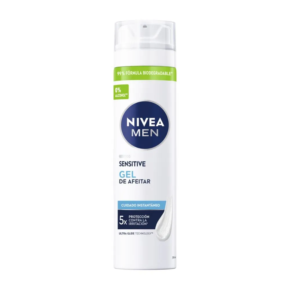 Nivea Gel de Afeitar Nivea Men Sensitive para Piel Sensible x 200 ml