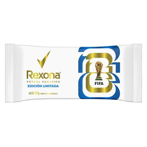 Rexona Jabón en Barra Rexona Copa del Mundo de la FIFA 2026™ x 3 un x 120 g