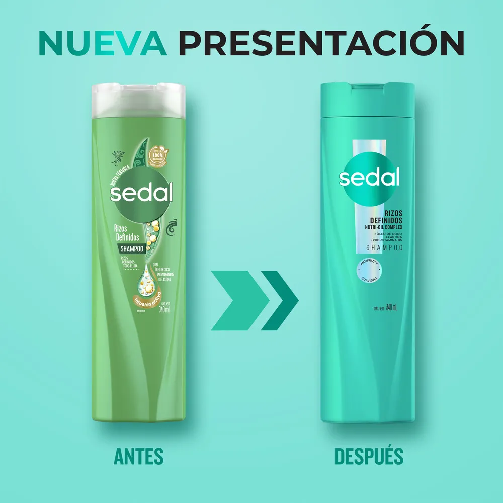 Sedal Shampoo Sedal Rizos Definidos x 340 ml