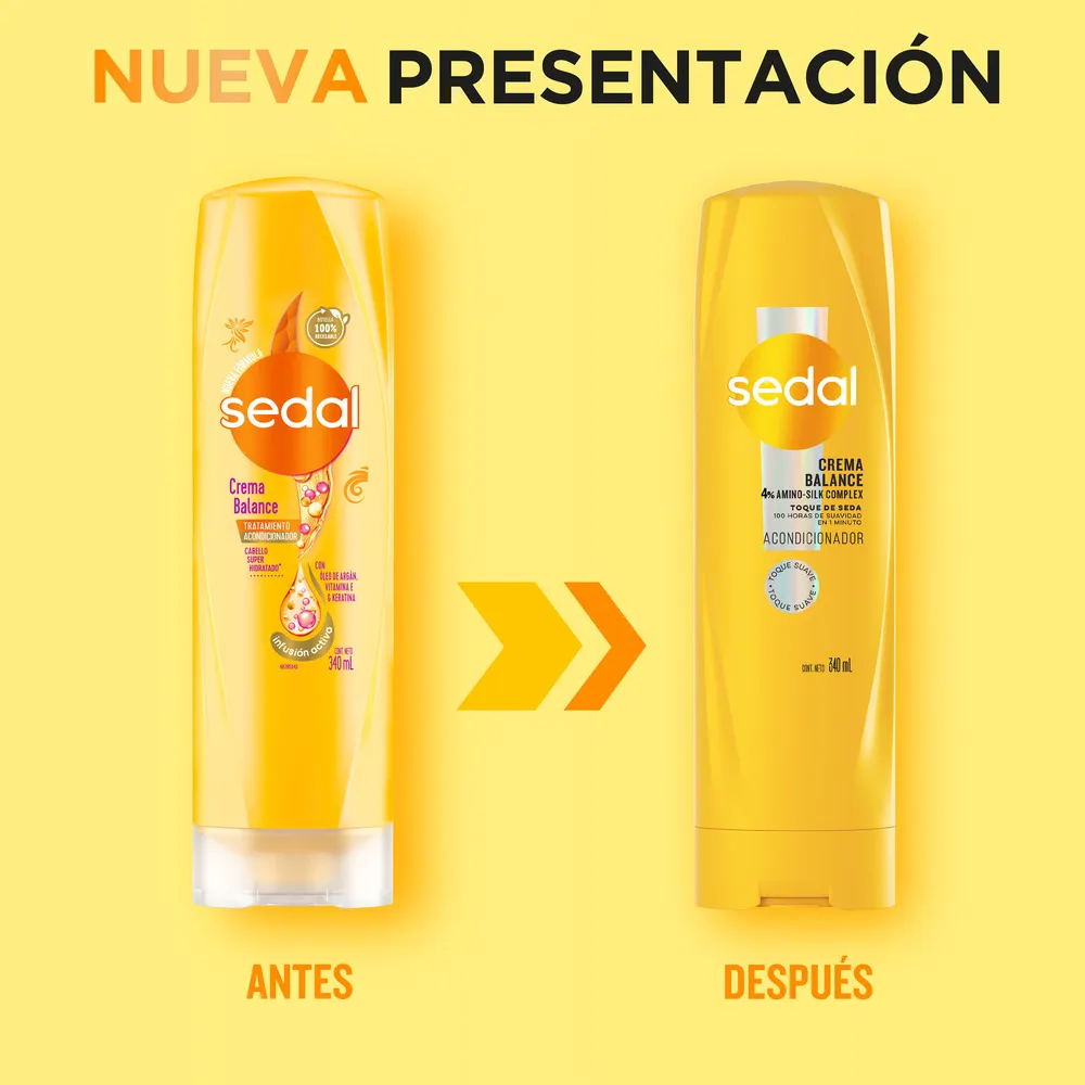 Sedal Acondicionador Sedal Crema Balance Toque Seda x 340 ml