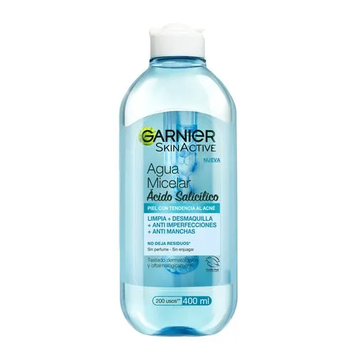 Garnier Agua Micelar Skin Garnier con Ácido Salicílico x 400 ml
