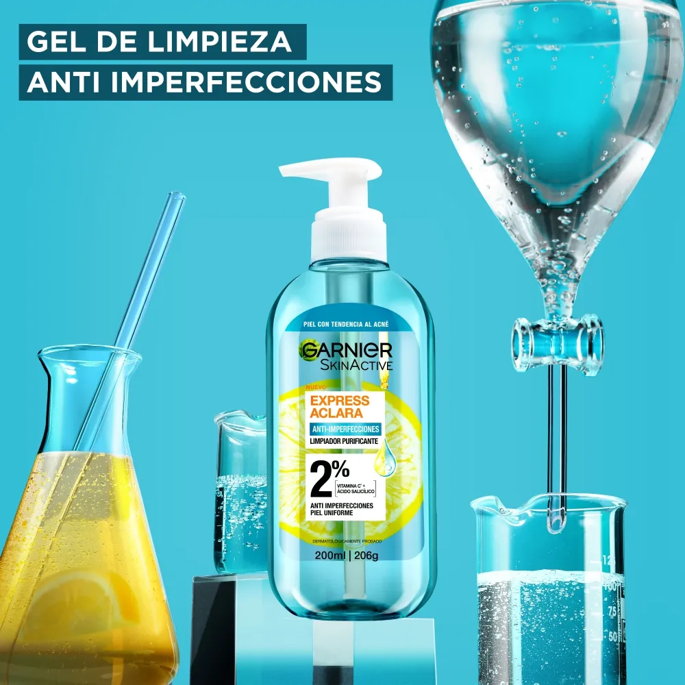 Garnier Gel de Limpieza Garnier Anti-Imperfecciones con Ácido Salicílico x 200 ml
