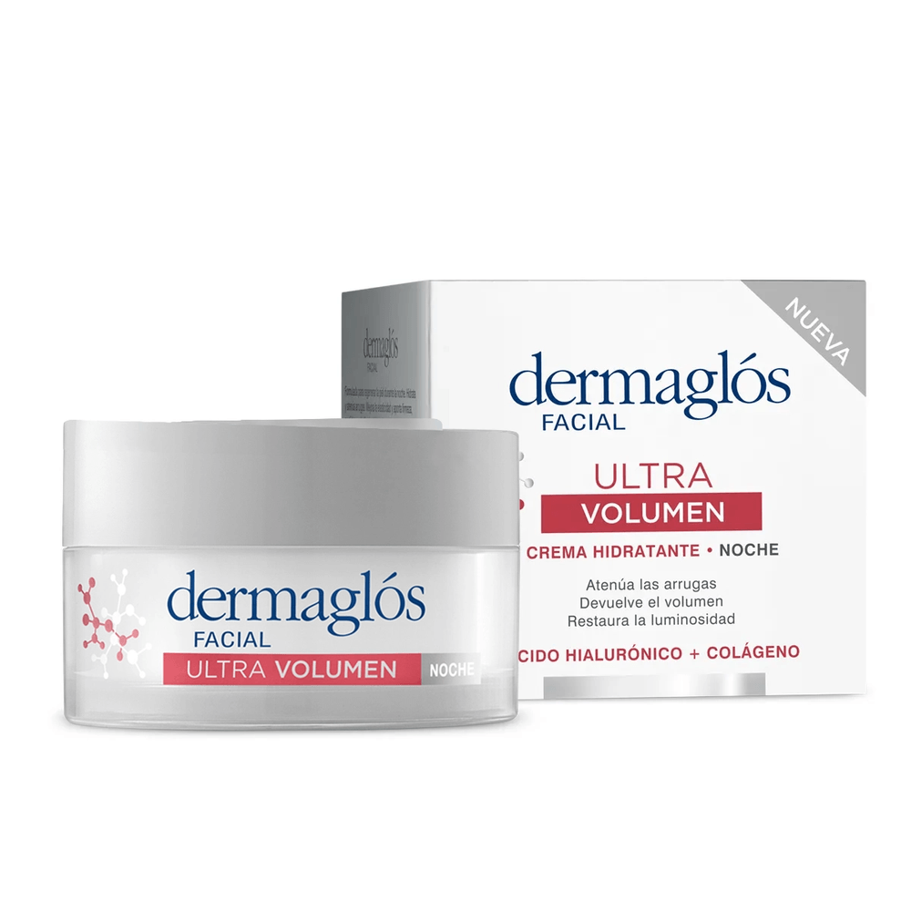 Dermaglós Crema Facial Dermaglós Ultra Volumen Hidratante de Noche x 50 g