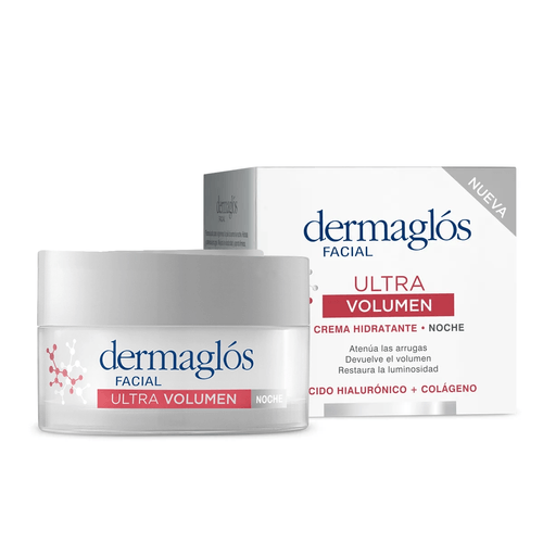 Dermaglós Crema Facial Dermaglós Ultra Volumen Hidratante de Noche x 50 g