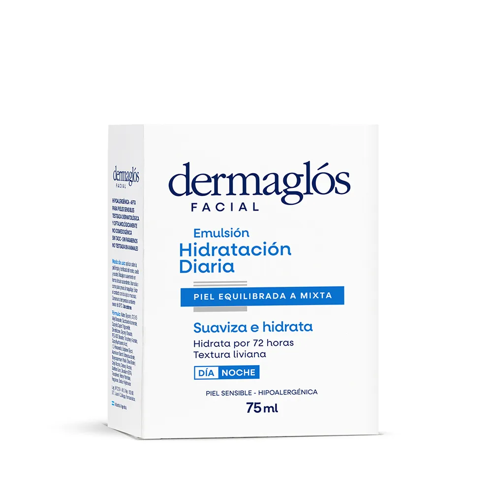Dermaglós Emulsión Facial Hidratante Dermaglós Piel Equilibrada a Mixta x 75 ml