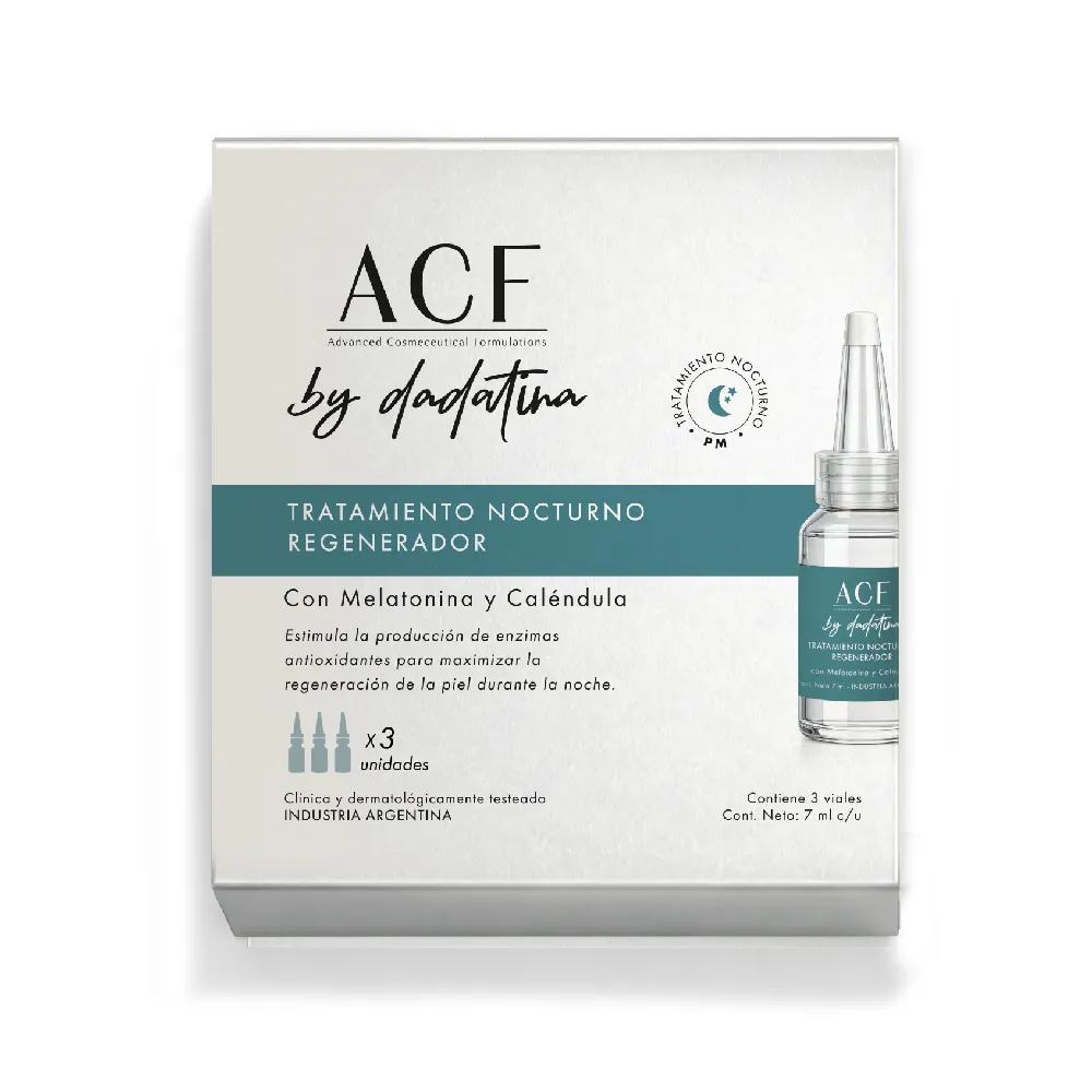 Acf Tratamiento Nocturno Regenerador Acf by Dadatina x 3 un