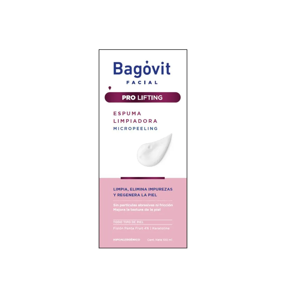 Bagóvit Espuma de Limpieza Facial Bagovit Pro Lifting Micro Exfoliante x 100 ml