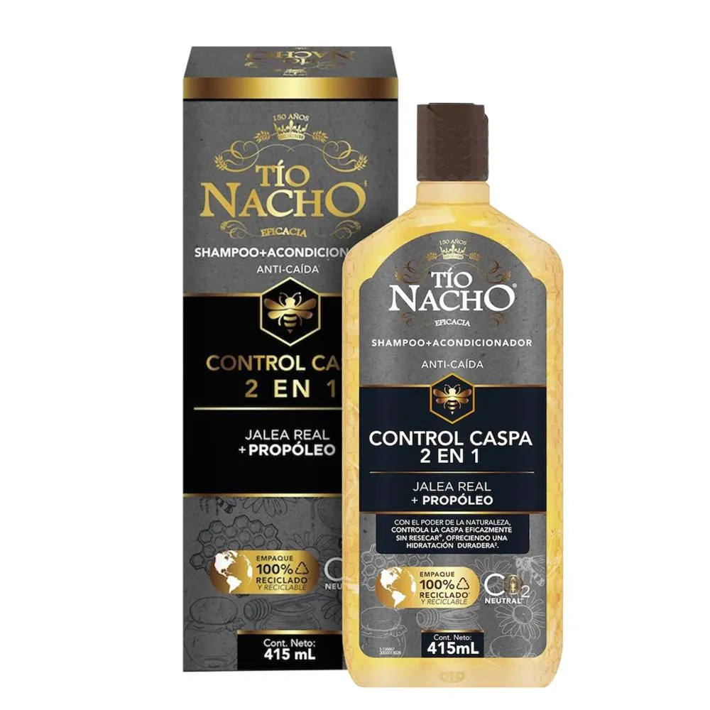 Tío Nacho Shampoo Tío Nacho Control Caspa 2 en 1 x 415 ml