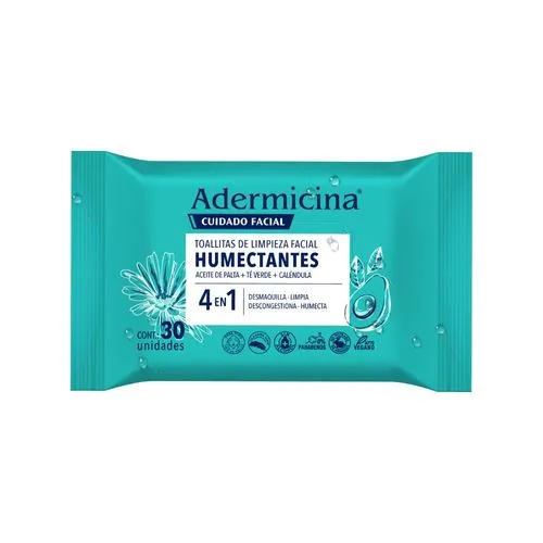 Adermicina Toallas Desmaquillantes Adermicina x 30 un