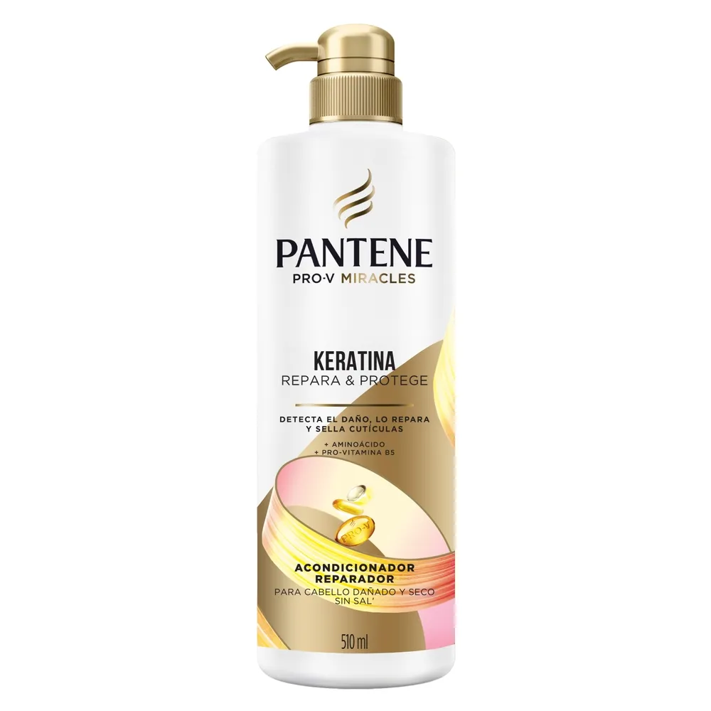 Pantene Acondicionador Reparador Pantene Pro-V Miracles Keratina Repara y Protege x 510 ml