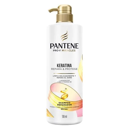 Pantene Shampoo Reparador Pantene Pro-V Miracles Keratina Repara y Protege x 510 ml