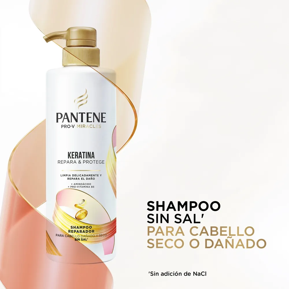 Pantene Shampoo Reparador Pantene Pro-V Miracles Keratina Repara y Protege x 510 ml