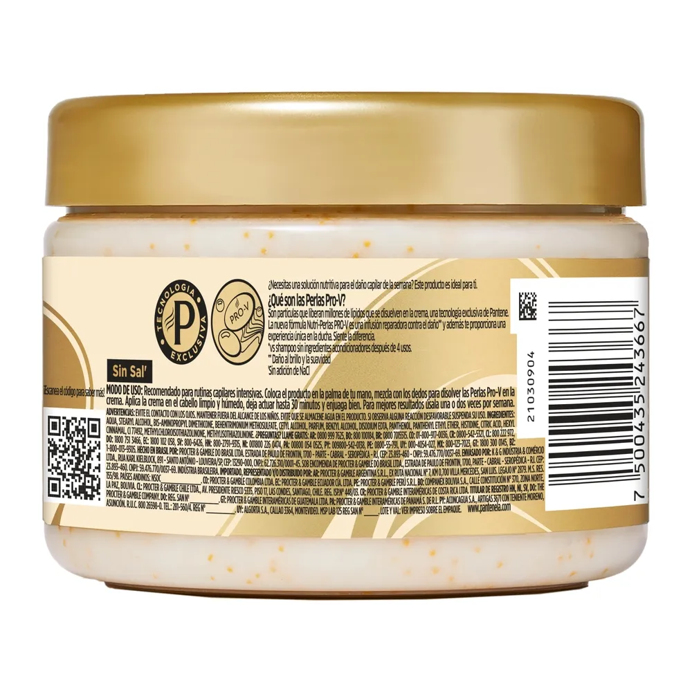Pantene Mascarilla Intensiva Pantene Pro-V Nutrición x 270 ml