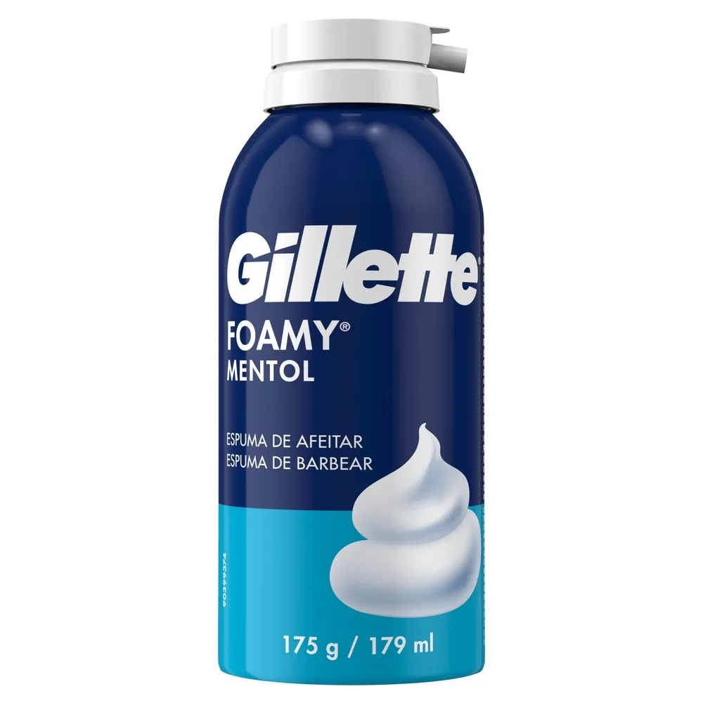 Gillette Espuma de Afeitar Gillette Foamy Mentol con Sensación Refrescante x 179 ml