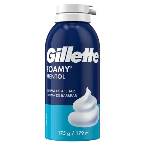 Gillette Espuma de Afeitar Gillette Foamy Mentol con Sensación Refrescante x 179 ml