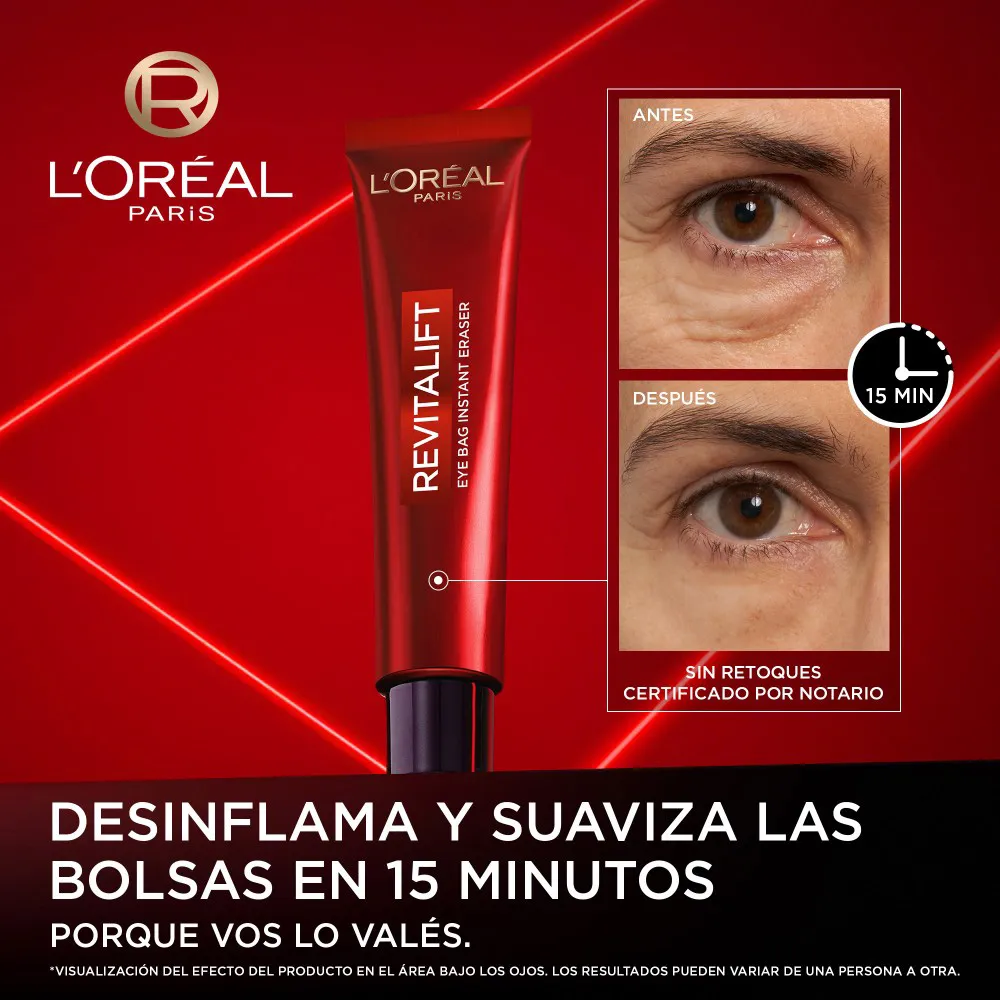 L'Oréal París Cortorno de Ojos L'Oreal Revitalift Laser x 15 ml