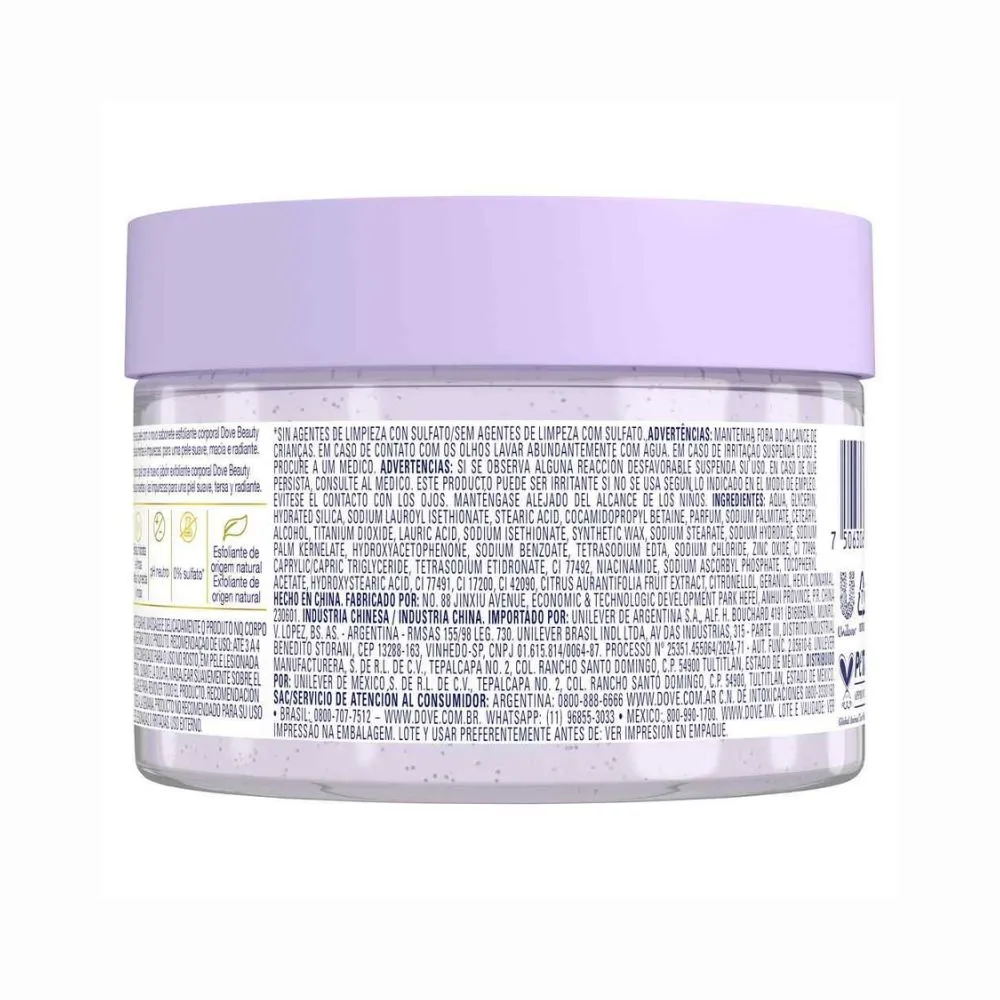 Dove Jabón Exfoliante Corporal Dove Mora y Cítricos x 280 g