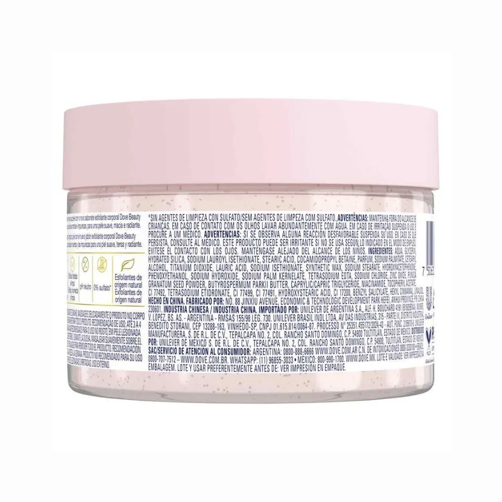 Dove Jabón Exfoliante Corporal Dove Granada y Manteca de Karité x 280 g