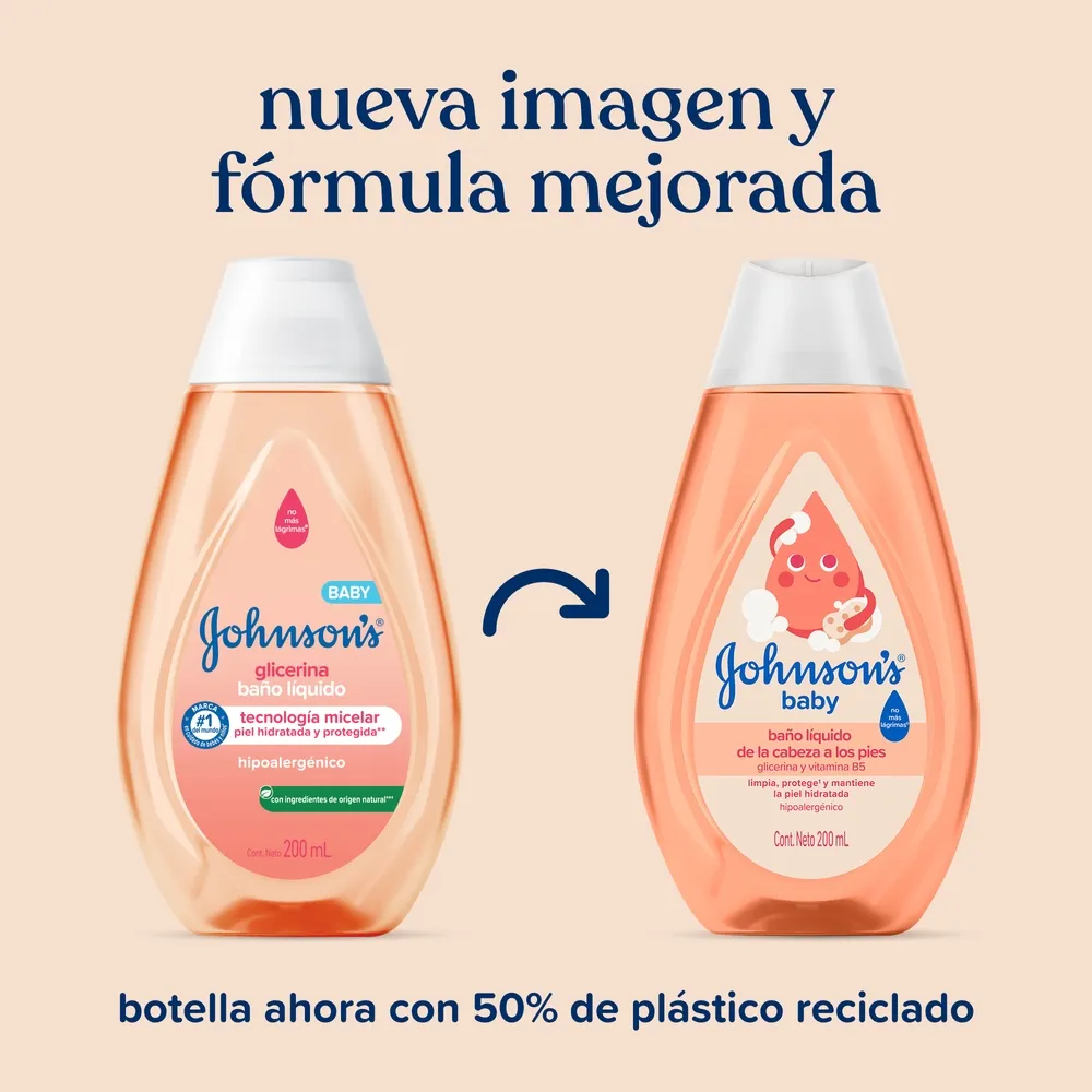 Johnson's Jabón Líquido Johnson's Baby Glicerina x 200 ml